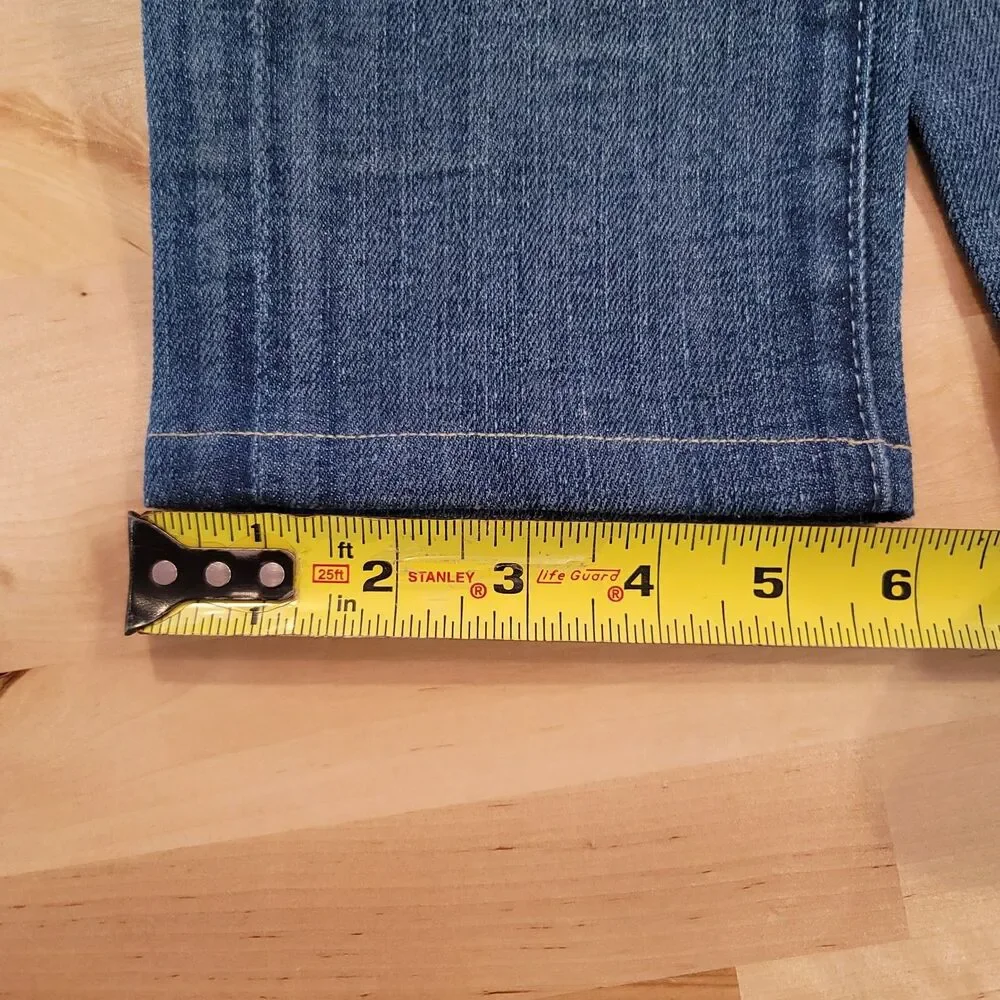 7 For All Mankind Roxanne Skinny Ankle Ladies Jeans 27 Denim Medium Wash